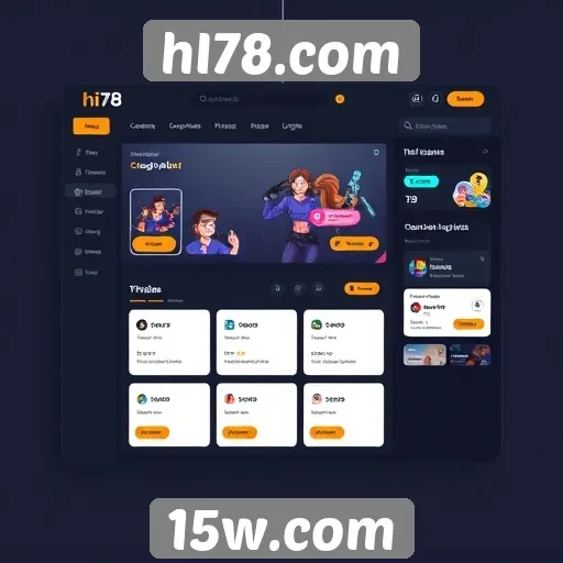 Análise da interface do usuário no site hI78.com